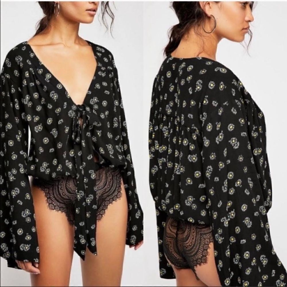 Free People Intimately Fourties Feel Daisy
Bodysuit Sz- Small